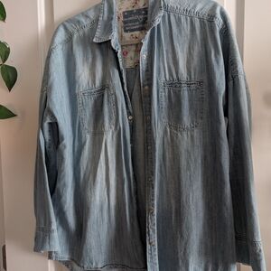 Denim Button-Up Shirt